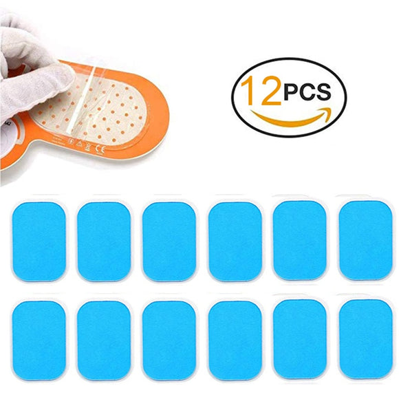 12PCS Hydrogel Sticker Replacement Pads AbS EMS Abdominal Muscle Stimulator Gel Trainer