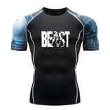 2019 Fashion running Men Breathable Tee Tight Casual Summer Top