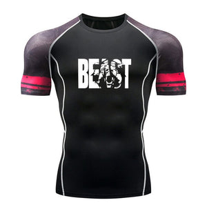 2019 Fashion running Men Breathable Tee Tight Casual Summer Top