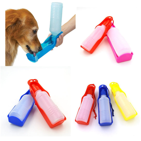 250ml Foldable Pet Dog Drinking Water Bottles