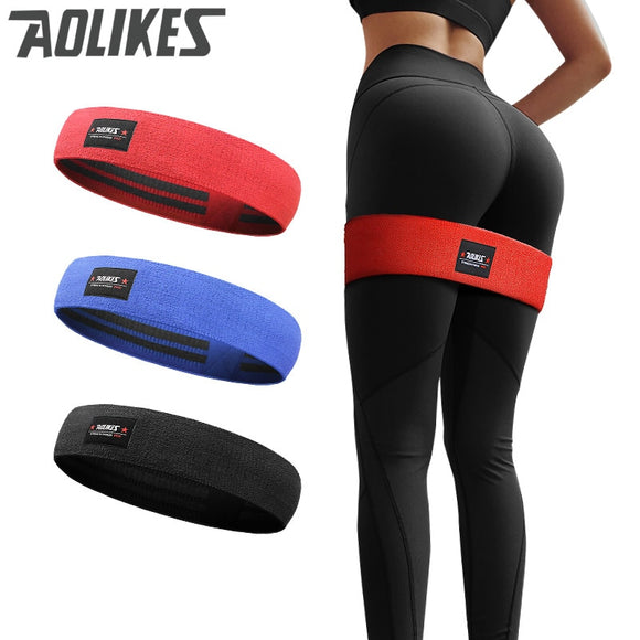 Aolikes Resistance Loop Bands Hip Fitness Band Thighs Arm For Expander Training Yoga Pilates Workout Home Gym Equipment