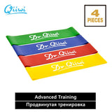Dr.Qiiwi Rubber Loop Bands Training Workout Elastic Resistance Bands Set for Yoga Stretching Physical Therapy Fitness Equipment