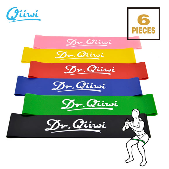 Dr.Qiiwi Rubber Loop Bands Training Workout Elastic Resistance Bands Set for Yoga Stretching Physical Therapy Fitness Equipment