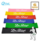 Dr.Qiiwi Rubber Loop Bands Training Workout Elastic Resistance Bands Set for Yoga Stretching Physical Therapy Fitness Equipment