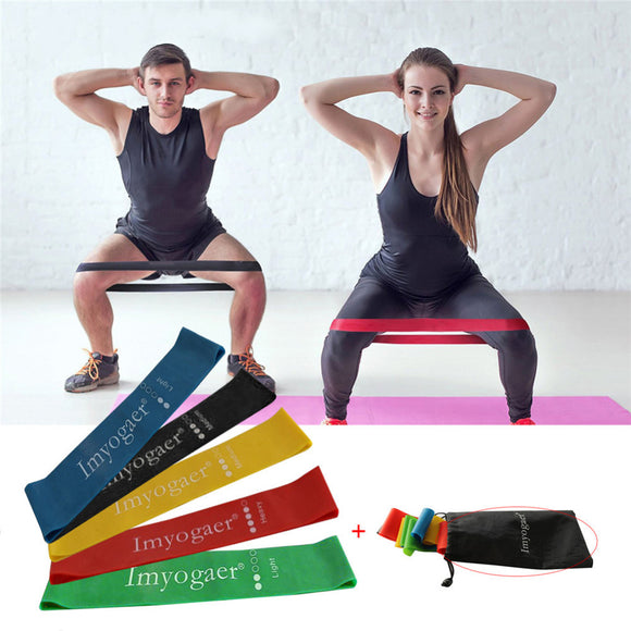 Elastic Resistance Bands 5 Levels Gym Strength Training Rubber Loops Bands Exercises Fitness Yoga Loop Band Latex CrossFit