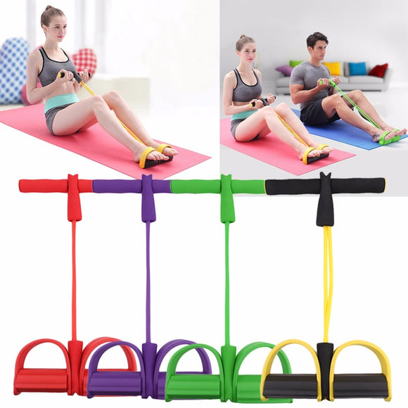 Fitness Resistance Band Pedal Exerciser Rope Tube Elastic Latex Pedal Pull Ropes Exercise Equipment Women Yoga Pilates Workout