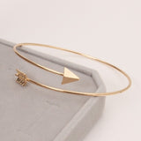 KISS WIFE 5Pcs/Set Fashion Punk Gold Chain Moon Leaf Crystal Geometry Open Bracelet Set Women Charm Beach Jewelry A Direct Sale