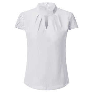 2019 Sexy Lace Blouses Women Hollow Out Tops Streetwear