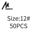 MEREDITH 50pcs/lot Fishing Connector Pin Bearing Rolling Swivel Stainless Steel with Snap Fishhook Lure Swivels Tackle