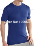 Middle Weight 180GSM Mens 100% Merino Wool T Shirt Short Sleeve, Mens Merino Wool Short Sleeve Baselayer, 5 Colors, American Fit