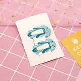 NEW Kids Hair Accessories Headwear 2-6Pcs/Set Flamingo Pineapple Fruit Hairpins Cartoon Mermaid Horse Rainbow Hair Clip for Girl