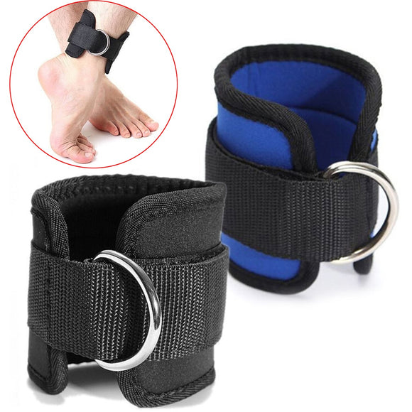 Newest D-ring Ankle Strap Buckle Body Building Resistance Band Gym Multi Thigh Leg Ankle Cuffs Power Weight Lifting Fitness Rope