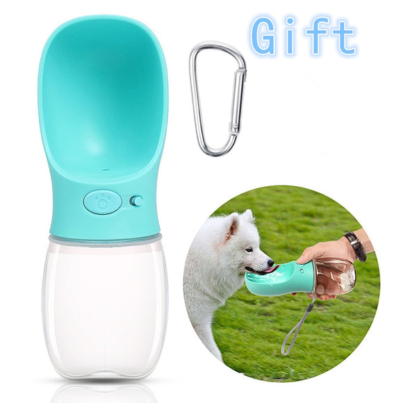Portable Dog Water Bottle with Lanyard and Buckle Leak Proof Water Dispenser