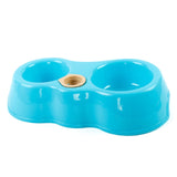 Portable Pet Feeder Plastic Dual Port Automatic Feeder