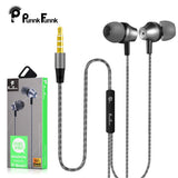 Metal wired Earphone bass stereo headset for iPhone Samsung xiaomi Headset