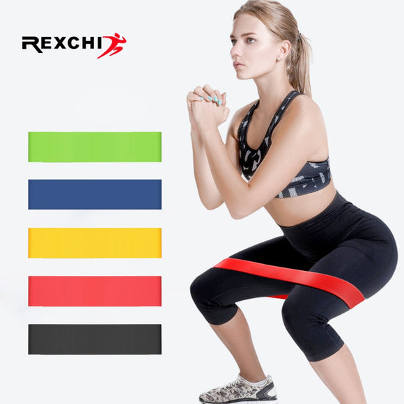 REXCHI Gym Fitness Resistance Bands for Yoga Stretch Pull Up Assist Bands Rubber Crossfit Exercise Training Workout Equipment