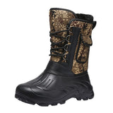 Winter men's casual warm camouflage military snow boots