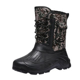 Winter men's casual warm camouflage military snow boots