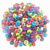 Sale 100 piece/Lot Random Handmade/DIY Square/Round Alphabet Digital/Letter Acrylic Cube for Jewelry Making Loom Band Bracelets