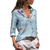 Women Blouses 2019 Fashion Long Sleeve Turn Down Collar Office Shirt Chiffon Blouse Shirt