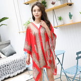 Women Blouses Summer Top Slash Neck Irregular Shirt Beachwear