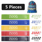 ZSOOQ Bands For Fitness Equipment Yoga Resistance Latex Rubber Pull Loop Band Sports Exercise Training Workout Expander