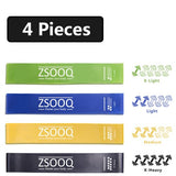 ZSOOQ Bands For Fitness Equipment Yoga Resistance Latex Rubber Pull Loop Band Sports Exercise Training Workout Expander
