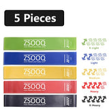 ZSOOQ Bands For Fitness Equipment Yoga Resistance Latex Rubber Pull Loop Band Sports Exercise Training Workout Expander