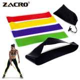 Zacro 5 Levels Resistance Bands Rubber Elastic Fitness Resistance Bands Loop Set 60cm Fitness Band for Exercise Yoga Workout