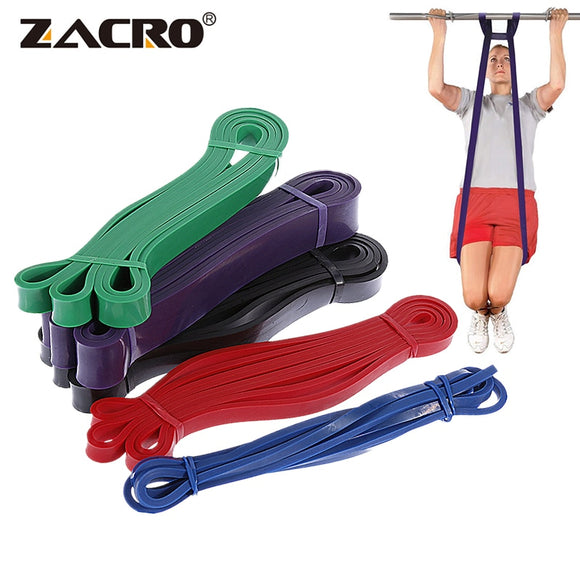 Zacro Fitness Rubber Bands Resistance Band Unisex 208Cm Yoga Athletic Elastic Bands Loop Expander for Exercise Sports Equipment