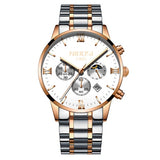 Rose Gold Color Men Watch Luxury Top Brand Men's Watch Fashion Dress New Military Quartz Wristwatch Hot Clock Male Sport NIBOSI