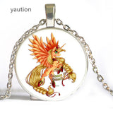 Hot! Unicorn Necklace. Horse Necklace, Animal Pendant Necklace, Glass Cabochon Necklace, Art Pendant Jewelry, Handmade.