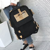 Brand fashion backpack women shoulder Bag School bags for teenager girls boys casual solid backpack school Mochila rucksack