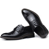 Genuine Leather Men's Dress Shoes British Style Fashion  Lace Up Shoes Formal Oxford Classic Gentleman Shoes Plus Size 37-47