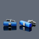 Novelty fashion shirt cufflink for mens gift Brand cuff button red blue Crystal cuff link High Quality Suit accessories Jewelry