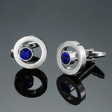 Novelty fashion shirt cufflink for mens gift Brand cuff button red blue Crystal cuff link High Quality Suit accessories Jewelry