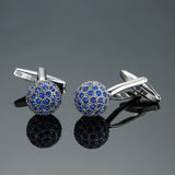 Novelty fashion shirt cufflink for mens gift Brand cuff button red blue Crystal cuff link High Quality Suit accessories Jewelry