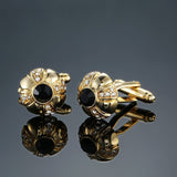 Novelty fashion shirt cufflink for mens gift Brand cuff button red blue Crystal cuff link High Quality Suit accessories Jewelry