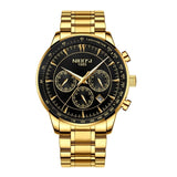 NIBOSI Gold Watch Mens Watches Top Brand Luxury Sport Men's Quartz Clock Waterproof Military Wrist Watch Relogio Masculino Saat