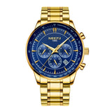 NIBOSI Gold Watch Mens Watches Top Brand Luxury Sport Men's Quartz Clock Waterproof Military Wrist Watch Relogio Masculino Saat