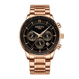 NIBOSI Gold Watch Mens Watches Top Brand Luxury Sport Men's Quartz Clock Waterproof Military Wrist Watch Relogio Masculino Saat