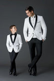 Hot Sale Custom Groom Tuxedos Formal Wear Wedding Suits Groomsman/Bridegroom Best Man Wholesale ( Jacket+Pants+Vest ) Fit Suit