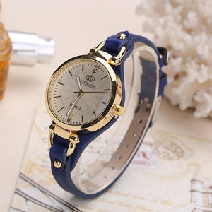 Fashion Top Casual Quartz Watch For Women Thin Leather Strap Wrist Watches Luxury Ladie Gold Creative Wristwatch Bayan Kol Saati