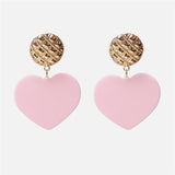 Ztech Fashion Orange Pink Resin Tassel Drop Earrings For Women Girls Za Wedding Jewelry 32 Designs Dangle Statement Earrings