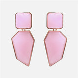 Ztech Fashion Orange Pink Resin Tassel Drop Earrings For Women Girls Za Wedding Jewelry 32 Designs Dangle Statement Earrings