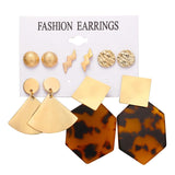 17KM 6 Bohemian Earring Long Tassel Drop Earrings Set For Women Girl 2019 Fashion Geometric Earring Cheap Brincos Female Jewelry