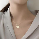fuyo Star Moon Pendant Necklace Boho Geometric Crystal Layered Necklaces for Women Girl Waterdrop Collar Choker Jewelry