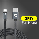 Tiegem USB Cable For iPhone 7 8 6 5 6s S 5 se plus X XS MAX XR Cable Fast Charging Cable Mobile Phone  Usb Data Cable 3M