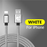 Tiegem USB Cable For iPhone 7 8 6 5 6s S 5 se plus X XS MAX XR Cable Fast Charging Cable Mobile Phone  Usb Data Cable 3M