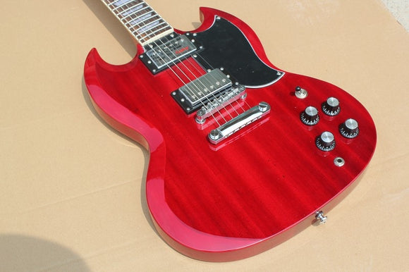 Free shipping custom shop Sdard Lightly Aged Electric Guitar Vintage Red guitarra sg guitar